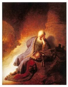 先知耶利米哀悼耶路撒冷的毁灭