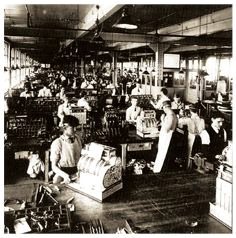 国民收款机公司生产车间，1900年