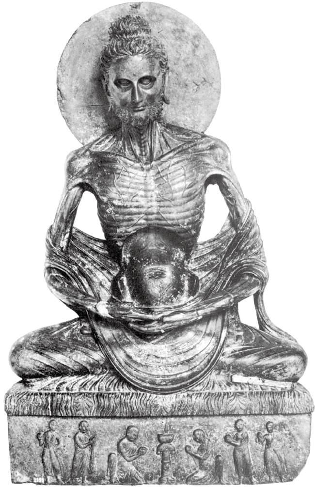 大甘吉药叉女（DidargañjYakshi)，孔雀王朝，正面和背面。印度，巴特那（Patna）博物馆