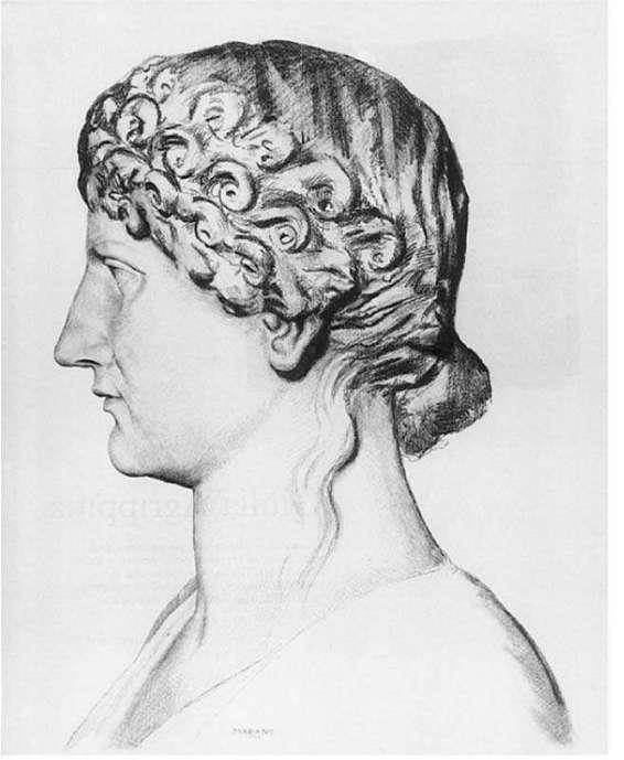 尼禄的母亲小阿格里皮娜（V. 马拉诺的素描）