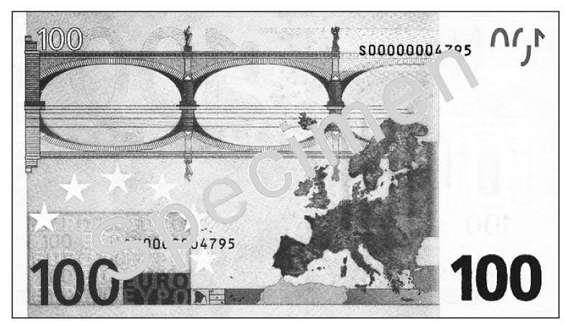 100欧元纸币 （近代，巴罗克式风格）