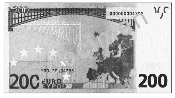 200欧元纸币 （现代，钢铁和玻璃）
