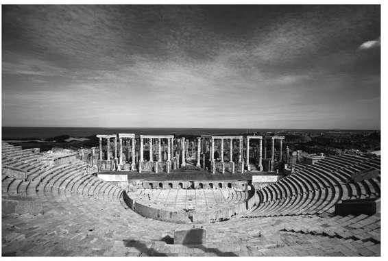 莱波蒂斯· 玛尼（Leptis Magna）的希腊剧院遗迹