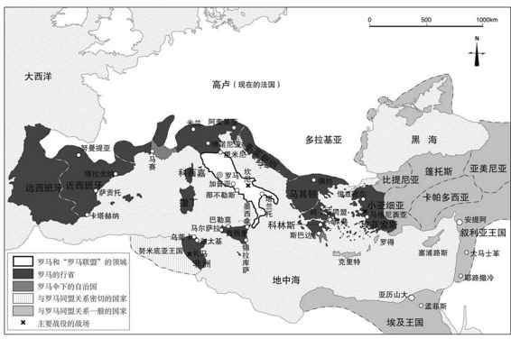公元前130年前后的地中海世界