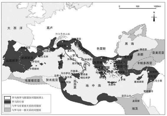 庞培平定东方后（前63）的地中海世界