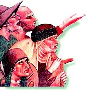 在人类历史的任何时期，都有数目庞大的医生进行日常的医疗活动。可是，在20世纪之前，医生害死人的可能性大于治好病的可能性，因为西医是建立在一套见鬼的理论学说上的。医生们的观念彼此相左，就像光明和黑暗一样差别巨大。下面这幅细密画描绘的是平民旁观医生治病时的恐惧表情，可见当时医术的野蛮。