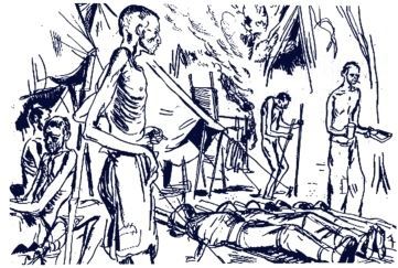 霍乱病人的现场速写