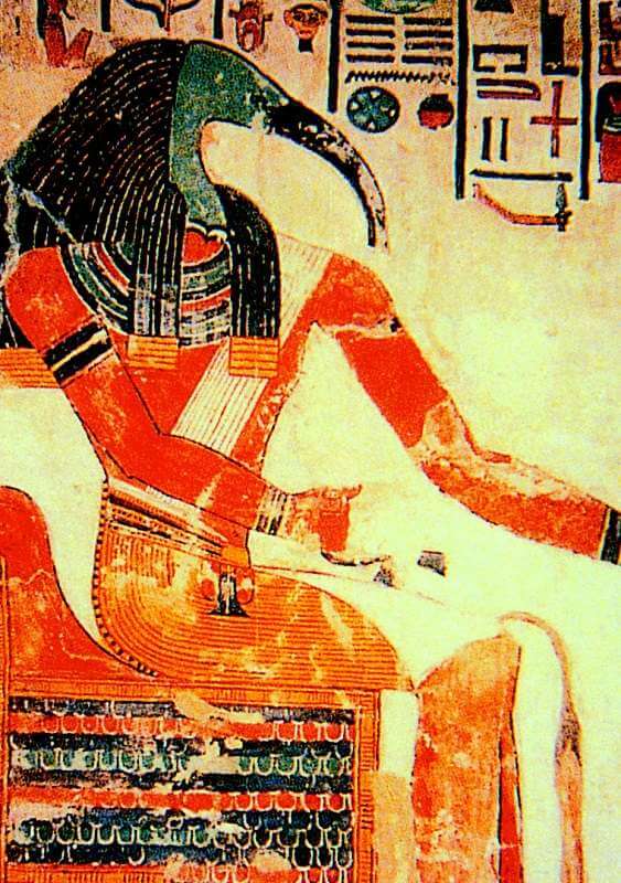 古埃及人向胡狼和丹嘴鹭求助，希望这些陪伴奥里西斯的神物能够消灭瘟疫。