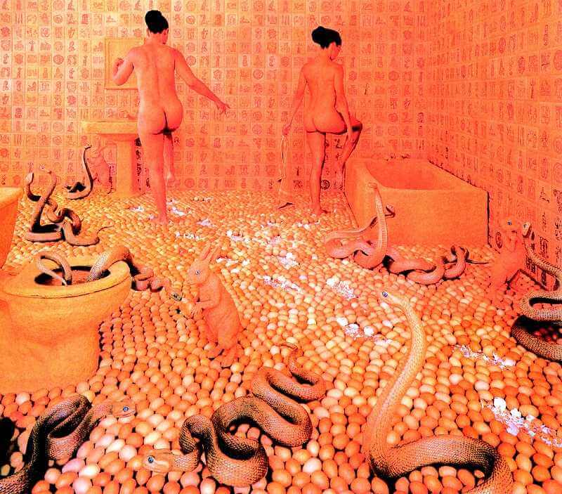 后现代艺术作品。