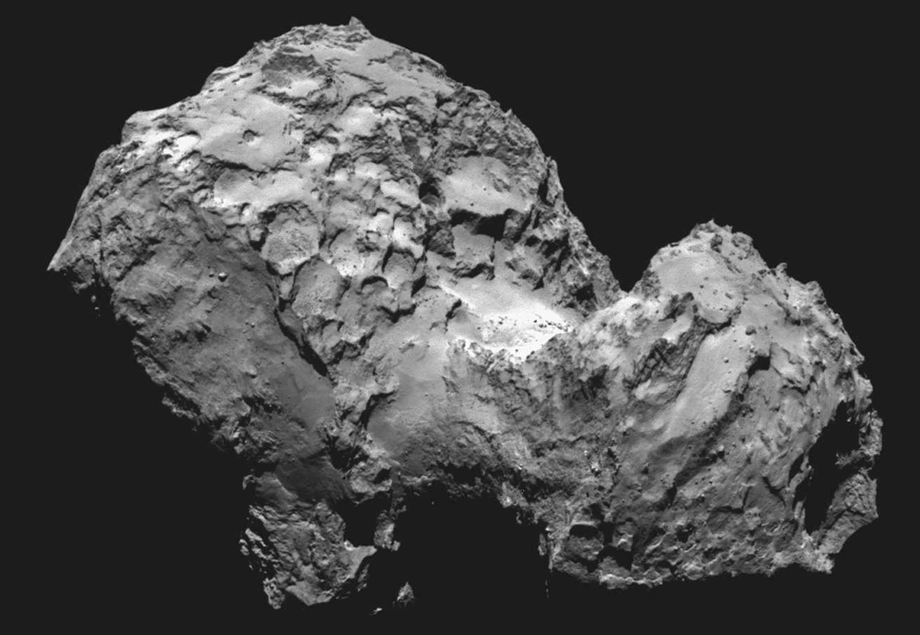  由“罗塞塔”探测器（Rosetta）拍摄的67P/楚留莫夫–格拉希门克彗星