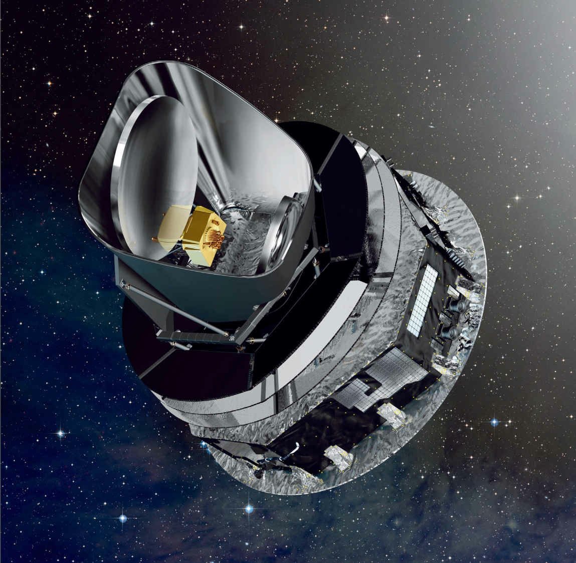  2009年5月14日，欧洲航天局普朗克太空望远镜搭载阿丽亚娜5型运载火箭，从圭亚那航天中心发射升空，于2013年10月23日停止运行