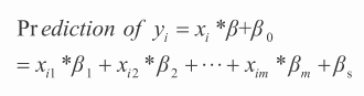 公式 4-4 X 与Y 的线性关系