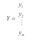公式 3-2 目标向量的表示符号