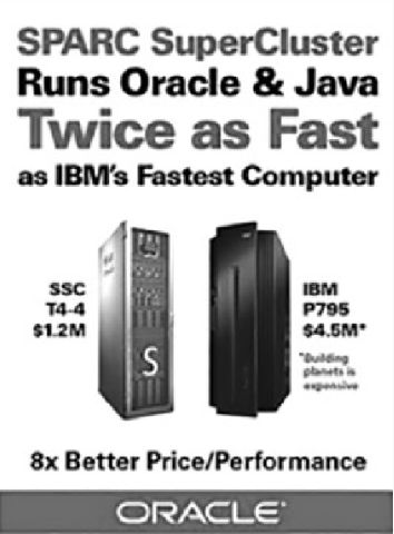 甲骨文和IBM对比产品的广告 甲骨文和IBM对比产品的广告