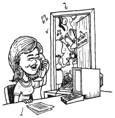 我很抱歉，休格曼先生现在不能被打扰，他正在酝酿