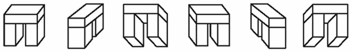 一个拱形门的6种不同视角