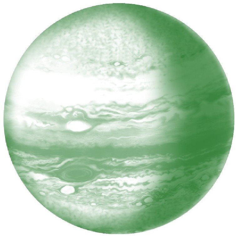 木星及其表面左下角清晰可见的大红斑