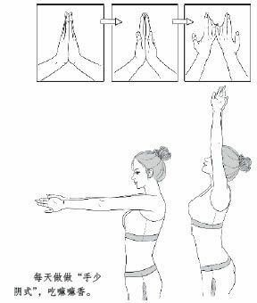 吃得香、睡得着要靠一种技巧——“手少阴式”