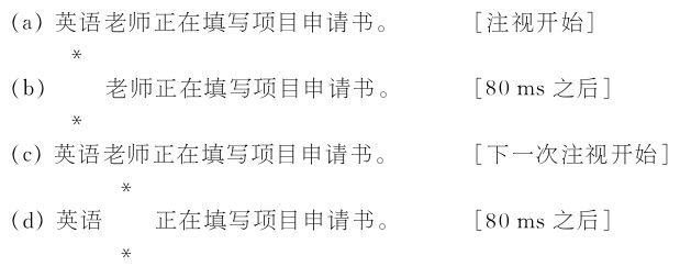 2.2 眼动实验范式