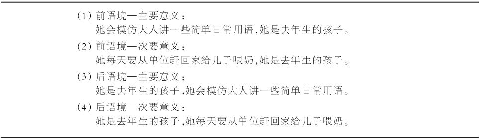 6.3 歧义句的理解