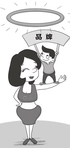 名人效应：借名人信息扩大商品知名度