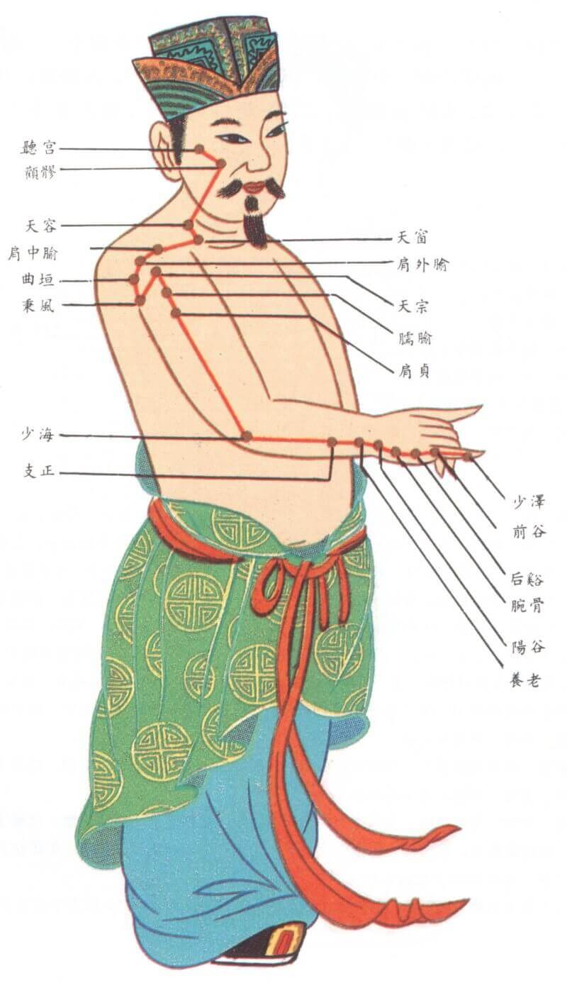 手太阳小肠经之图 手太阳小肠经之图