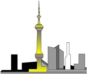 塔型建筑适合商业用途，不适合居住