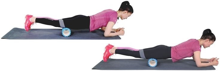 大腿前侧泡沫轴加强滚揉