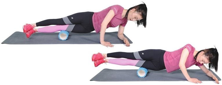 大腿外侧泡沫轴加强滚揉