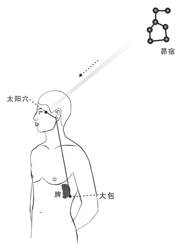昴宿之气下传脾