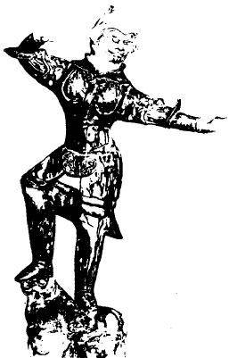 陶像:射手,可能是死神阎魔,这尊上釉的陶像发掘于唐朝的一个坟墓中,现陈列在伦敦维多利亚-艾伯特博物馆