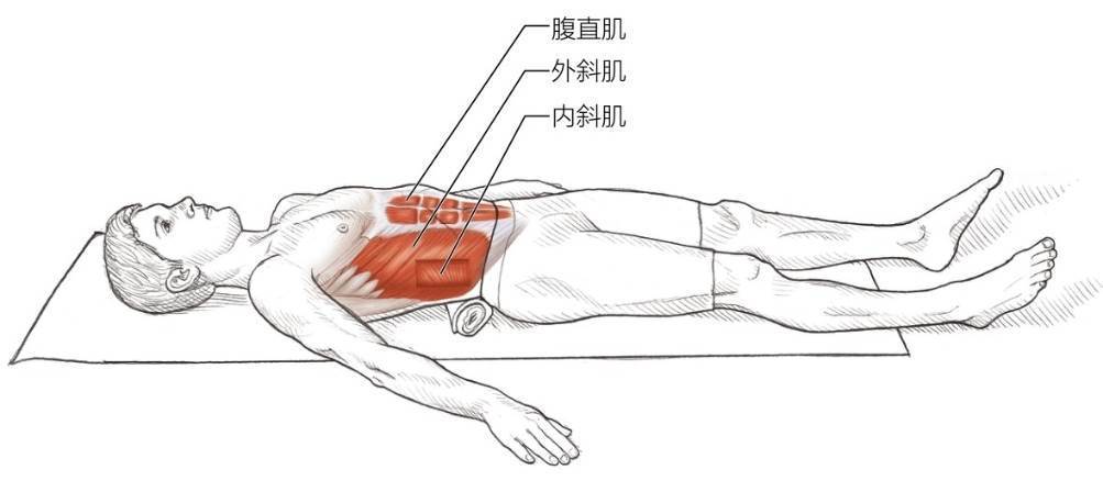 仰卧躯干下部屈肌拉伸