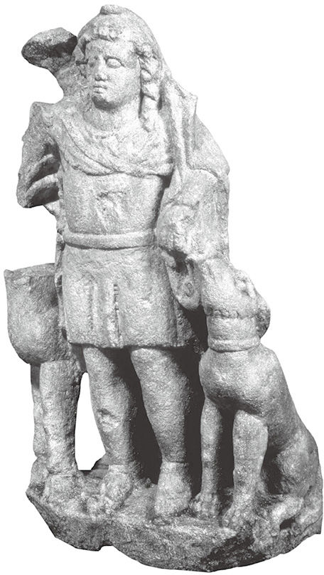 伦敦南华克发现的罗马不列颠猎手-神灵雕塑