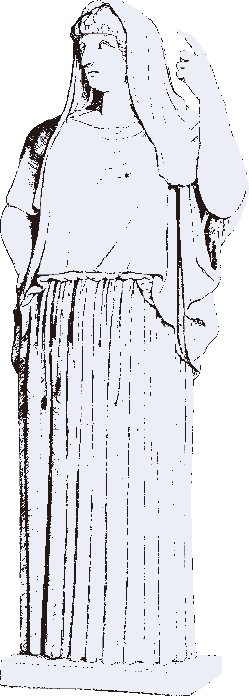 赫斯提亚，在罗马被称为维斯塔灶神