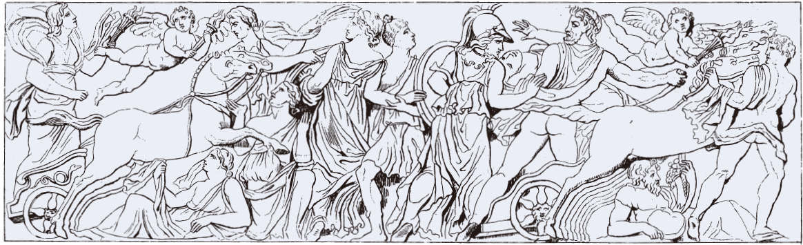 被诱拐的普洛赛皮娜（即珀耳塞福涅），罗马阿尔巴尼别墅上的浮雕