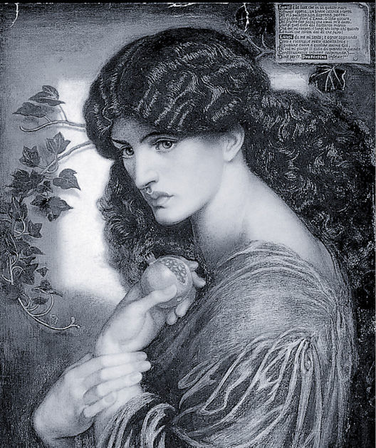 罗塞蒂画中的普洛赛皮娜，冥府真正的王后