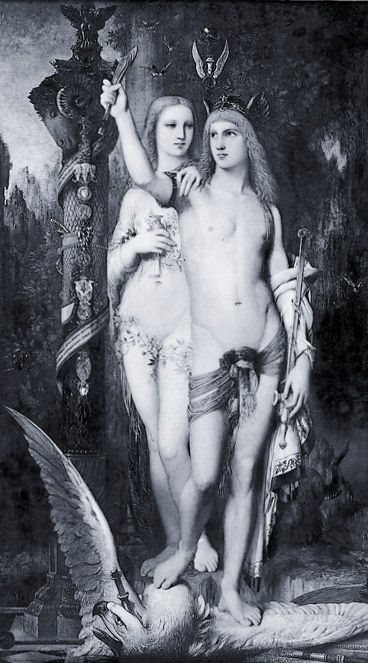 莫罗画作中的伊阿宋与美狄亚
