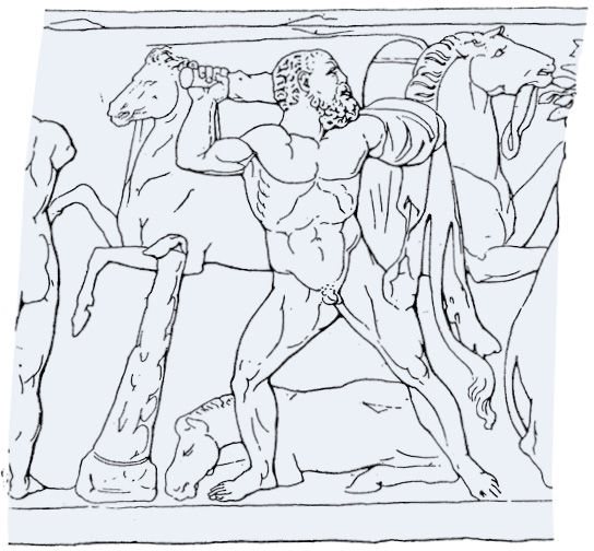 赫拉克勒斯战胜食人的公马